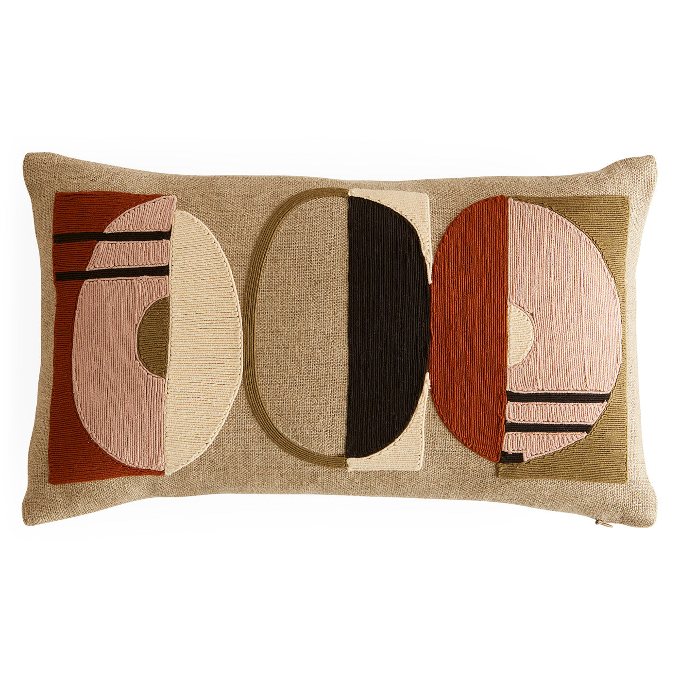 Monterey Circles Pillow - Stylish Decorative Throw Pillow for Sofa, Bed & Home Decor - Perfect for Living Room, Bedroom & Cozy Spaces