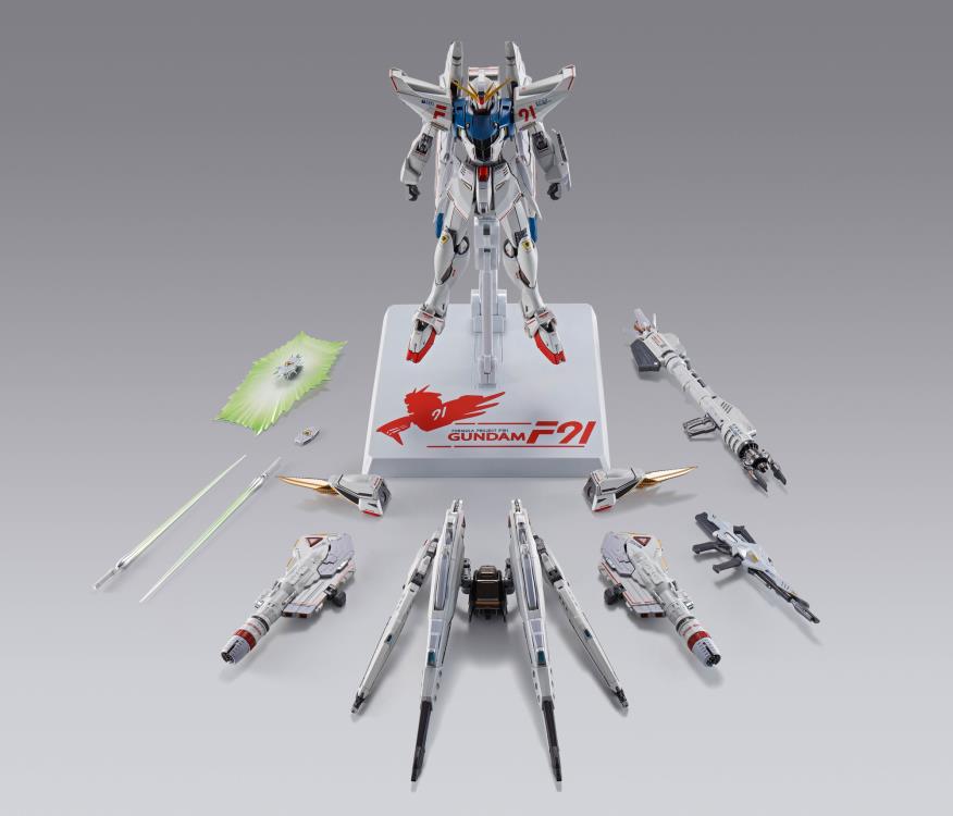 Bandai Metal Build Gundam F91 Formula 91 (Chronicle White Ver.) Exclusive Collectible Action Figure - Perfect for Anime Fans, Model Collectors & Display Showcase