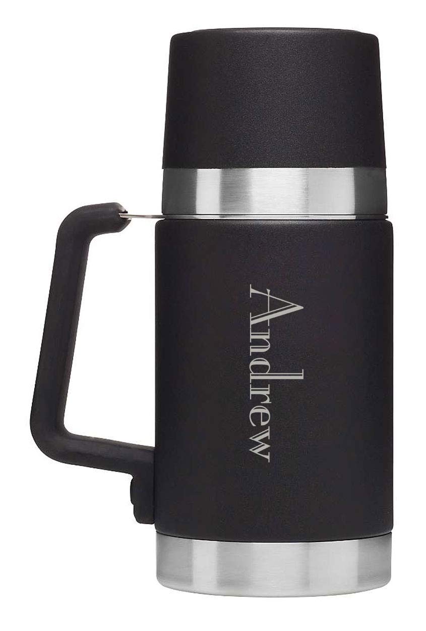 Personalized Stanley Master Vacuum Insulated Food Jar - Custom Laser Engraved Stainless Steel Thermos for Coffee, Soup & Meal Prep | Perfect for Camping, Office & Outdoor Adventures