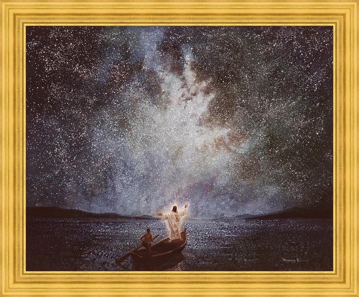 Calm and Stars Large Wall Art - Modern Abstract Canvas Painting for Living Room, Bedroom & Office Decor | Perfect for Home, Apartment & Workspace Aesthetic