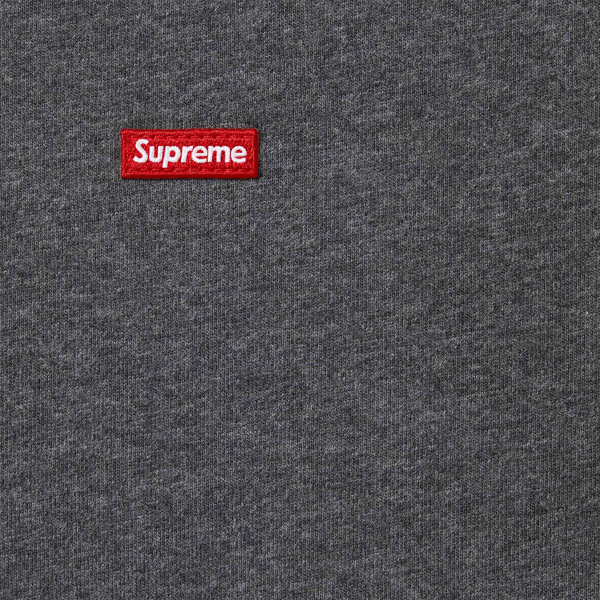 Supreme Small Box Logo Long Sleeve Charcoal T-Shirt - Men's Streetwear Fashion for Casual Wear & Urban Style