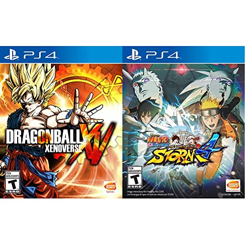 Dragon Ball Xenoverse & Naruto Shippuden: Ultimate Ninja Storm 4 - PS4 Bundle | Action Fighting Games for Anime Fans | Perfect for Gaming Nights & Anime Enthusiasts