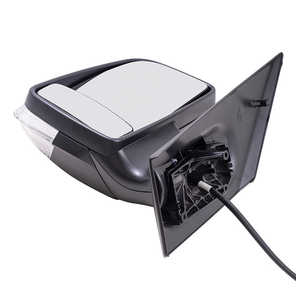 Brock Replacement Driver Side Power Mirror with Heat, Turn Signal & Manual Fold - Compatible with 2019-2020 Mercedes-Benz Sprinter 3500XD & 4500 (907 Series) - Perfect for Cargo Van Repairs & Fleet Maintenance