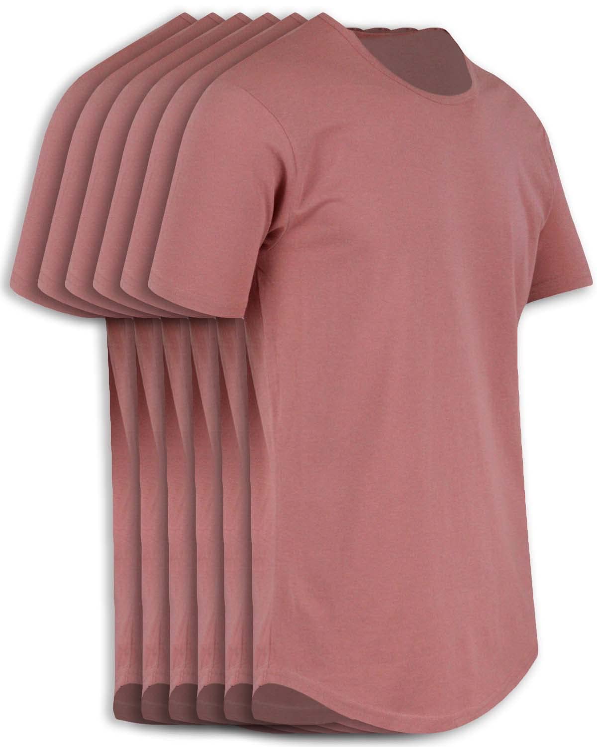 ShirtBANC Men's Dropcut Hipster Shirts 6-Pack Bundle - Long Length Hip Hop T-Shirts for Casual Wear, Street Style & Urban Fashion