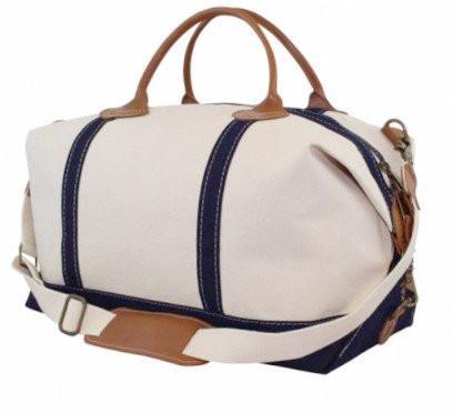 Stylish Navy Weekender Tote Bag for Women - Large Travel Carryall with Pockets - Perfect for Weekend Getaways, Beach Trips & Gym Essentials