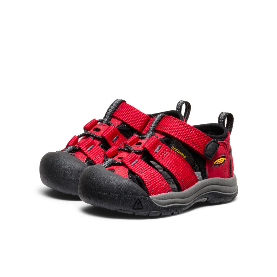 Newport H2 Sandals for Toddlers - Ribbon Red/Gargoyle | Comfortable Kids' Beach & Play Shoes for Outdoor Adventures