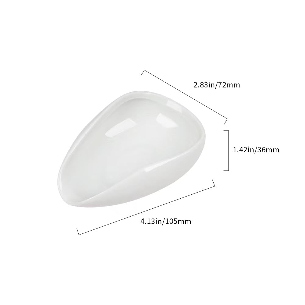 Premium White Ceramic Coffee Dosing Cup & Tray - Accurate Coffee Bean Weighing Container for Espresso, Pour Over & French Press - Perfect Coffee Bar Accessory for Home Brewing & Professional Cafes
