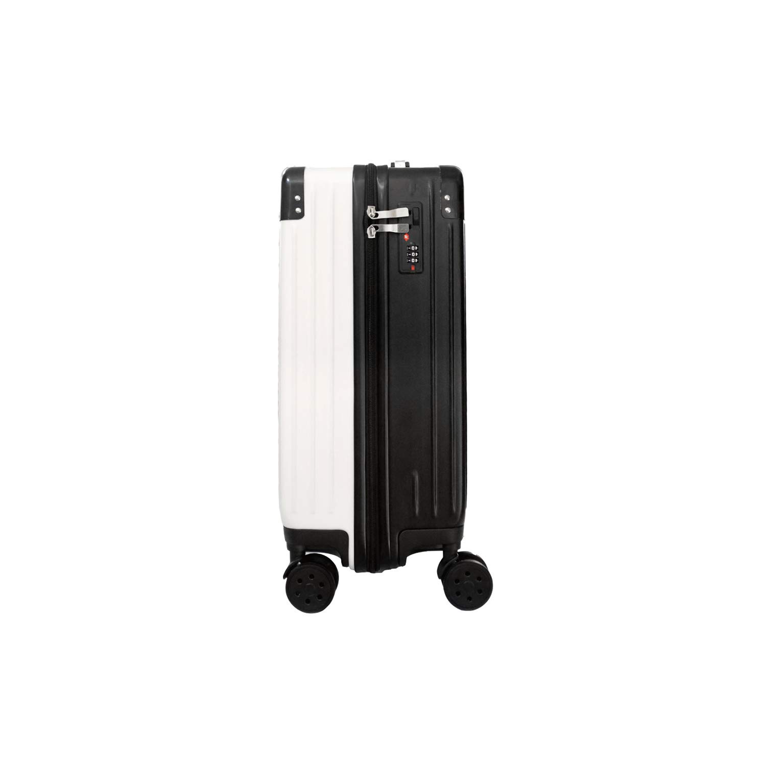NCAA Two-Tone Premium Carry-On Hardcase Spinner Luggage - Lightweight Durable Suitcase for Air Travel, Business Trips & Weekend Getaways