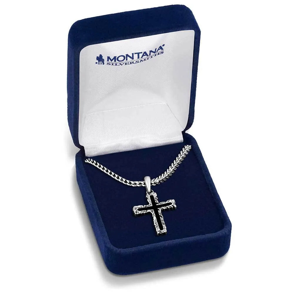 Roughstock Cross Necklace for Men & Women - Stainless Steel Religious Pendant with 18