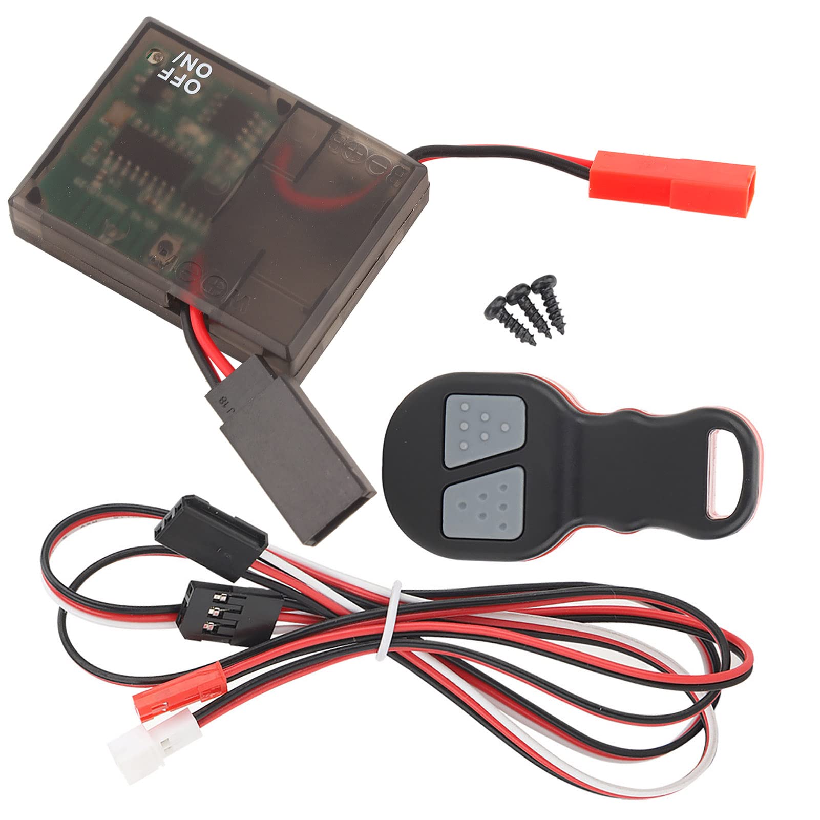 Universal Winch Remote Control Kit for 1/10 RC Crawler - Easy Install Receiver & Controller Accessory | Perfect for Off-Roading, Rock Crawling & RC Car Upgrades