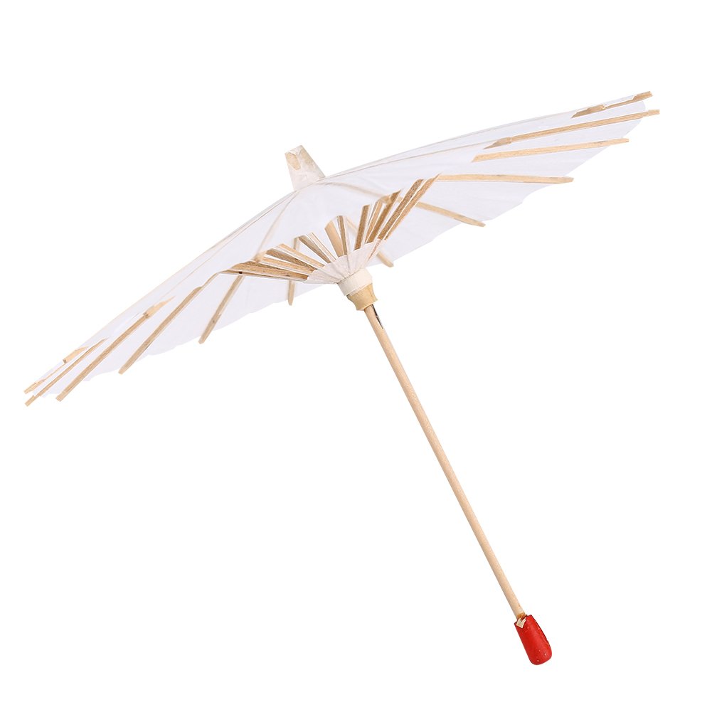 Handmade DIY Painting Oiled Paper Umbrella - Keenso Oriental Sunshade Parasol for Cocktails, Weddings, and Garden Decor - Traditional Asian Style Oil Paper Umbrella for Outdoor Events & Home Décor