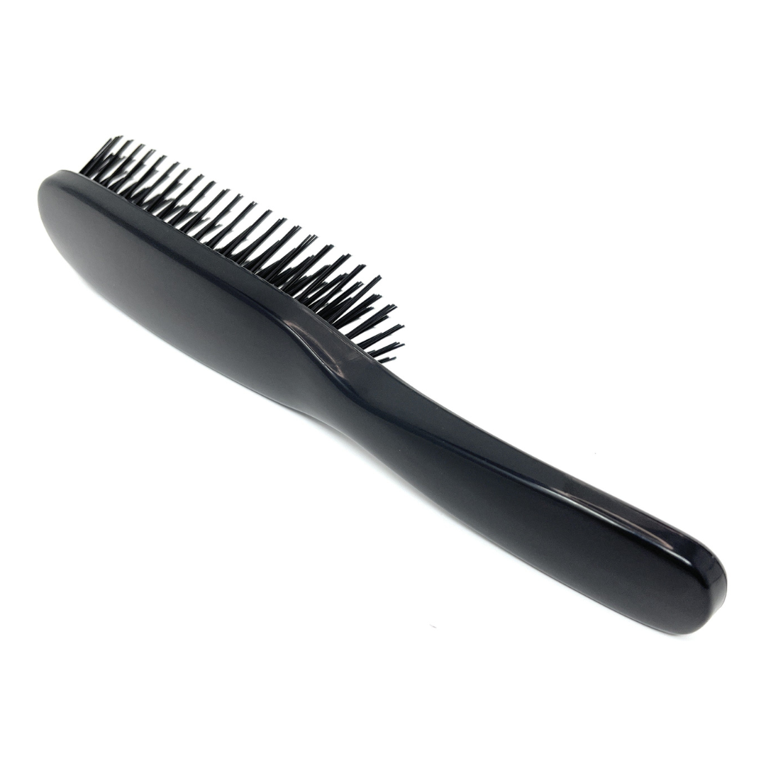 Phillips Light Touch 8 Nylon Hair Brush with Black Rectangle Handle - Gentle Detangling for All Hair Types, Perfect for Home & Travel Use