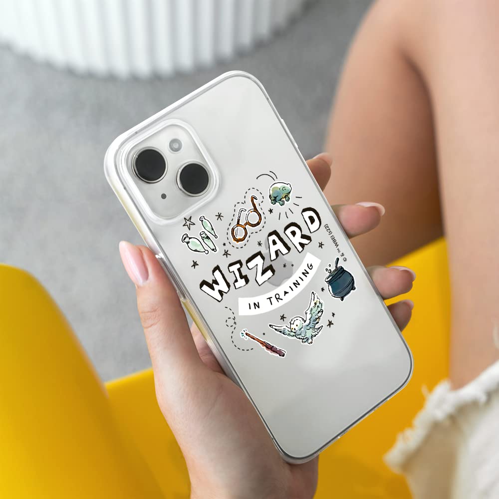 Official Harry Potter Licensed iPhone 14 PLUS Case - ERT GROUP Premium Protective Cover with Transparent Design & Perfect Fit - Great for Everyday Use, Travel, and Potterhead Fans