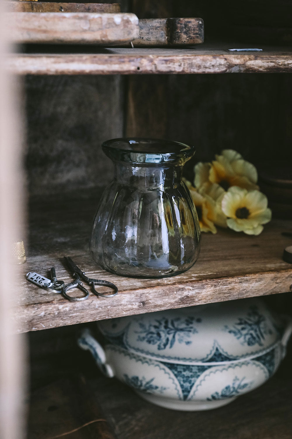 Eco-Friendly Small Recycled Glass Vase for Flowers - Perfect for Home Decor, Wedding Centerpieces & Gift Giving