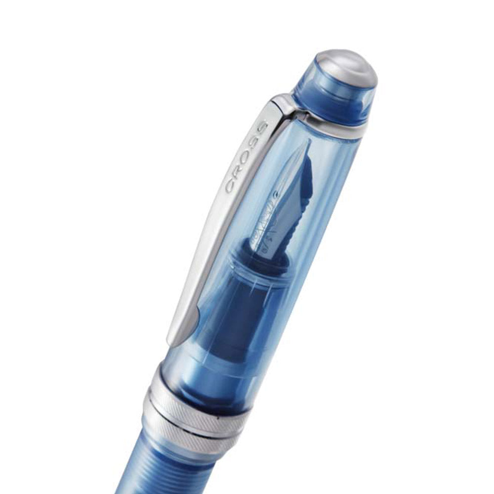 Cross Bailey Light Translucent Blue Fountain Pen - Extra Fine Nib - Premium Writing Instrument for Calligraphy, Journaling & Office Use