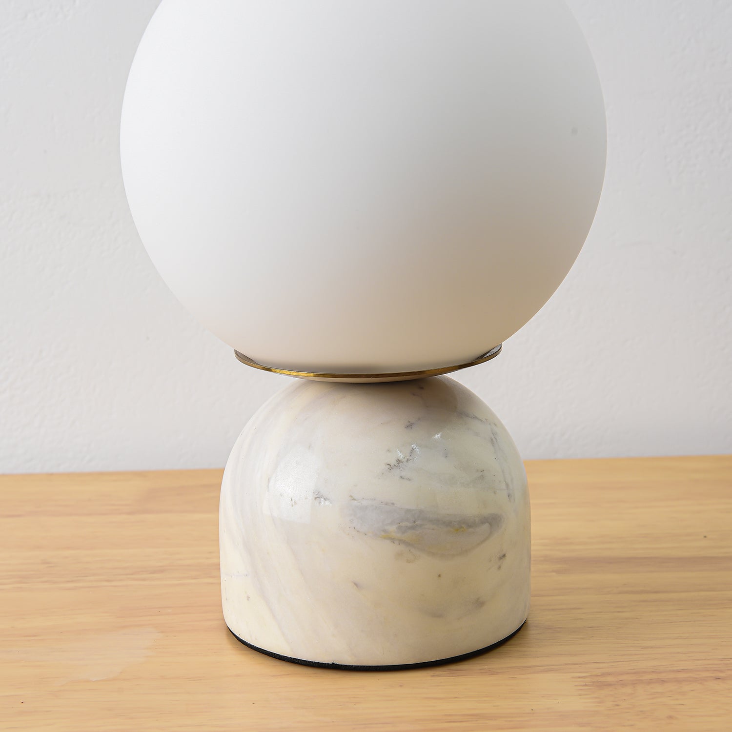 Elegant Sylas Marble Table Lamp - Modern Home & Office Decor Lighting for Bedroom, Living Room, Study - Dimmable LED Desk Lamp with Natural Stone Base
