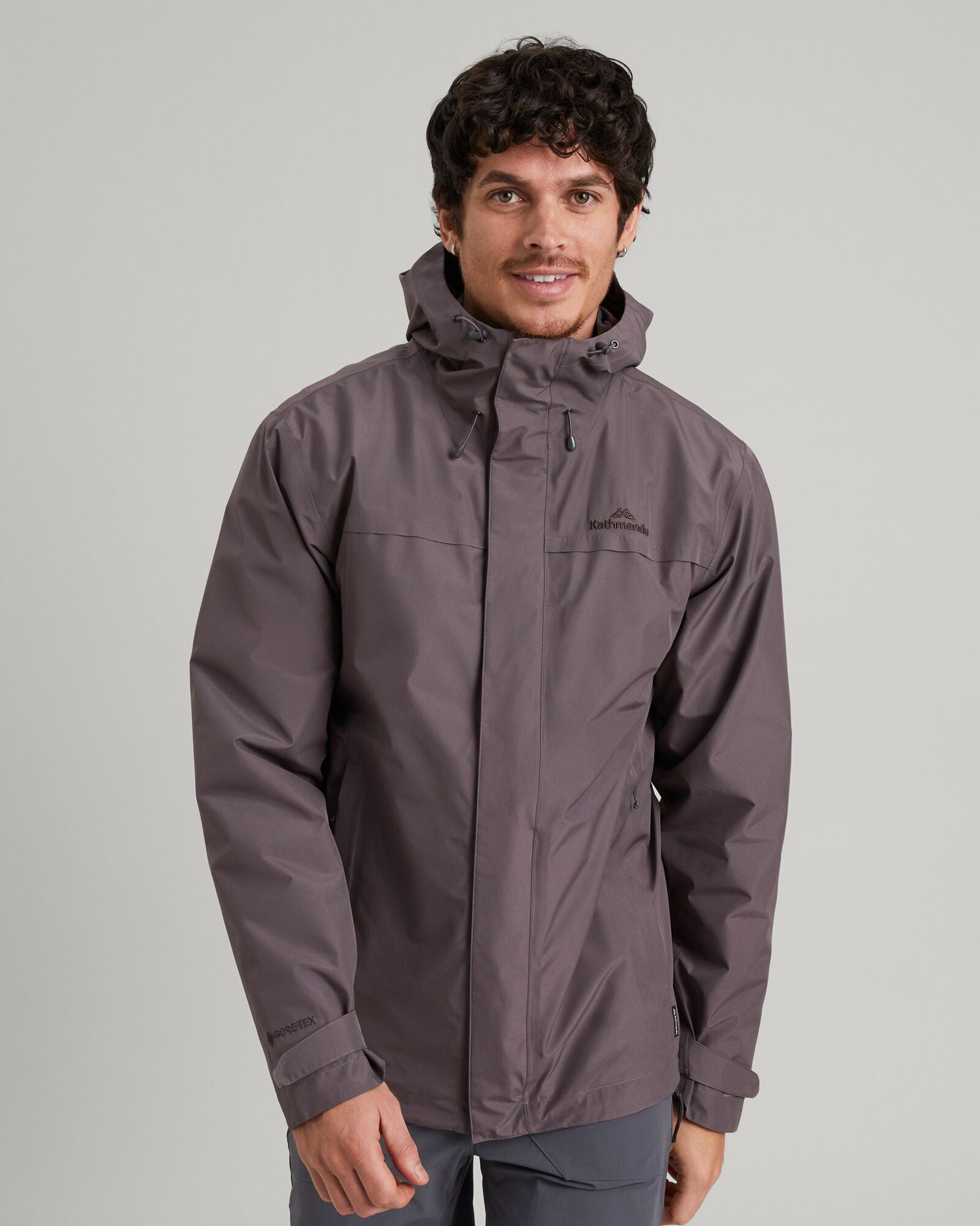 Men's Bealey GORE-TEX® Waterproof Rain Jacket - Light Quartz Color for Hiking, Camping & Outdoor Adventures
