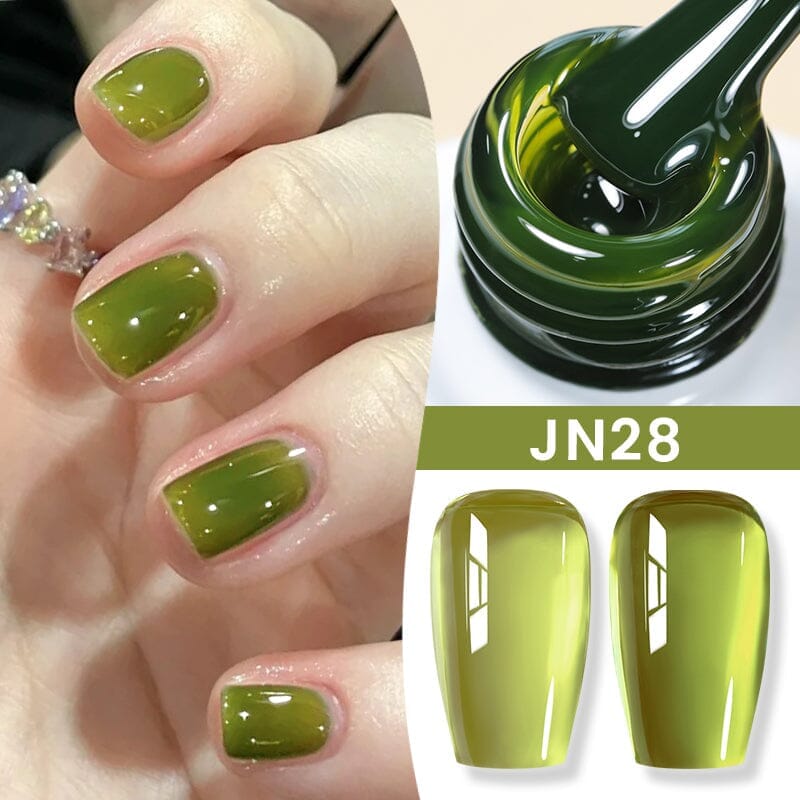 Nude Jelly Gel - 10ml Transparent Nail Polish for Natural & Glossy Manicure - Perfect for Everyday Wear & Special Occasions