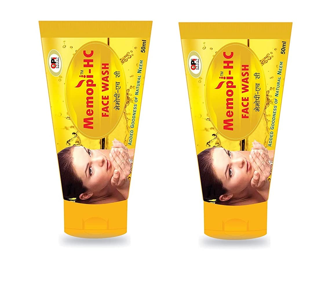 Double Lips Memopi HC Face Wash Pack of 2 - Gentle Cleansing for Sensitive Skin, Daily Facial Cleanser for Men & Women, Perfect for Morning & Night Skincare Routine