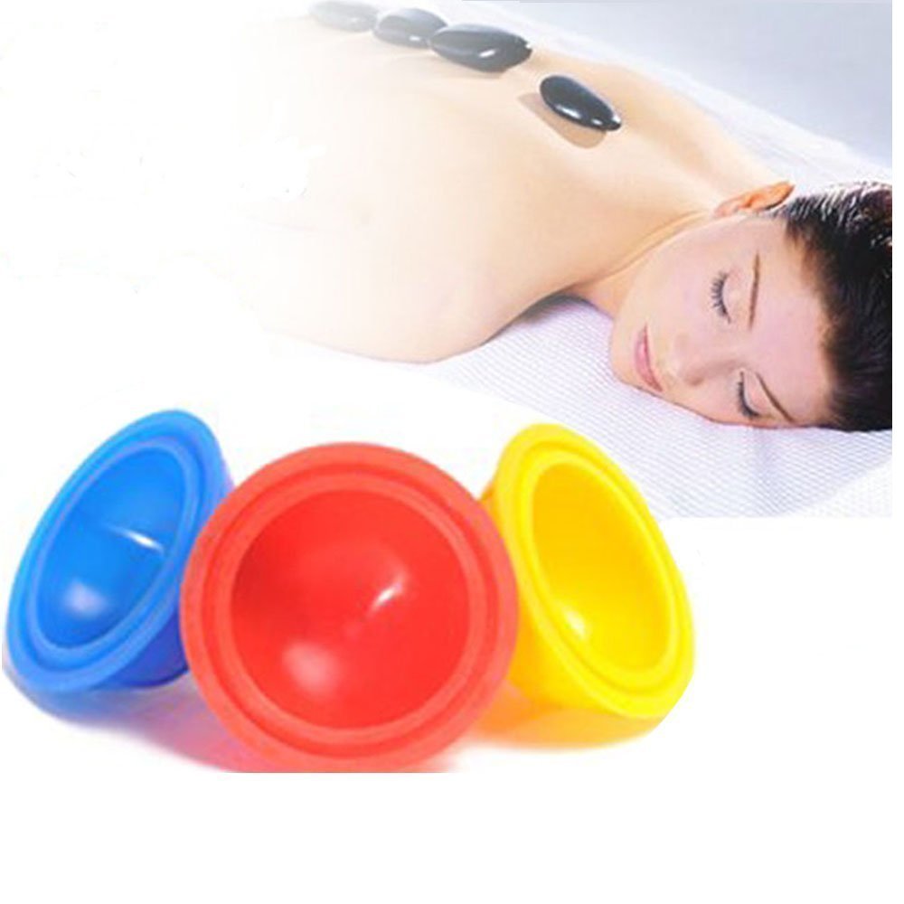 12-Piece Silicone Cupping Therapy Set - Medical Grade Vacuum Massage Cups for Pain Relief & Relaxation - Portable Travel Kit for Home, Spa & Gym Use