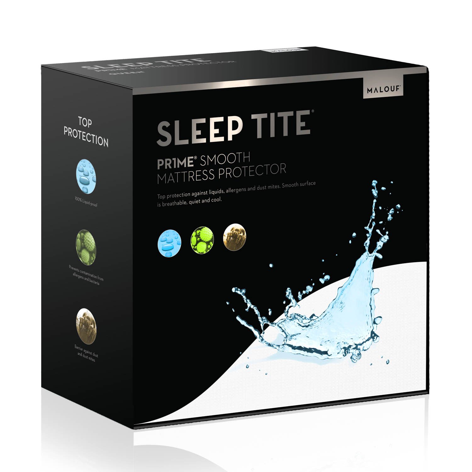 Sleep TITE PR1ME Smooth 100% Waterproof Mattress Protector - Twin XL Size with 15-Year Warranty - Hypoallergenic Bedding Cover for Dorm Rooms, Guest Beds & Allergy Protection