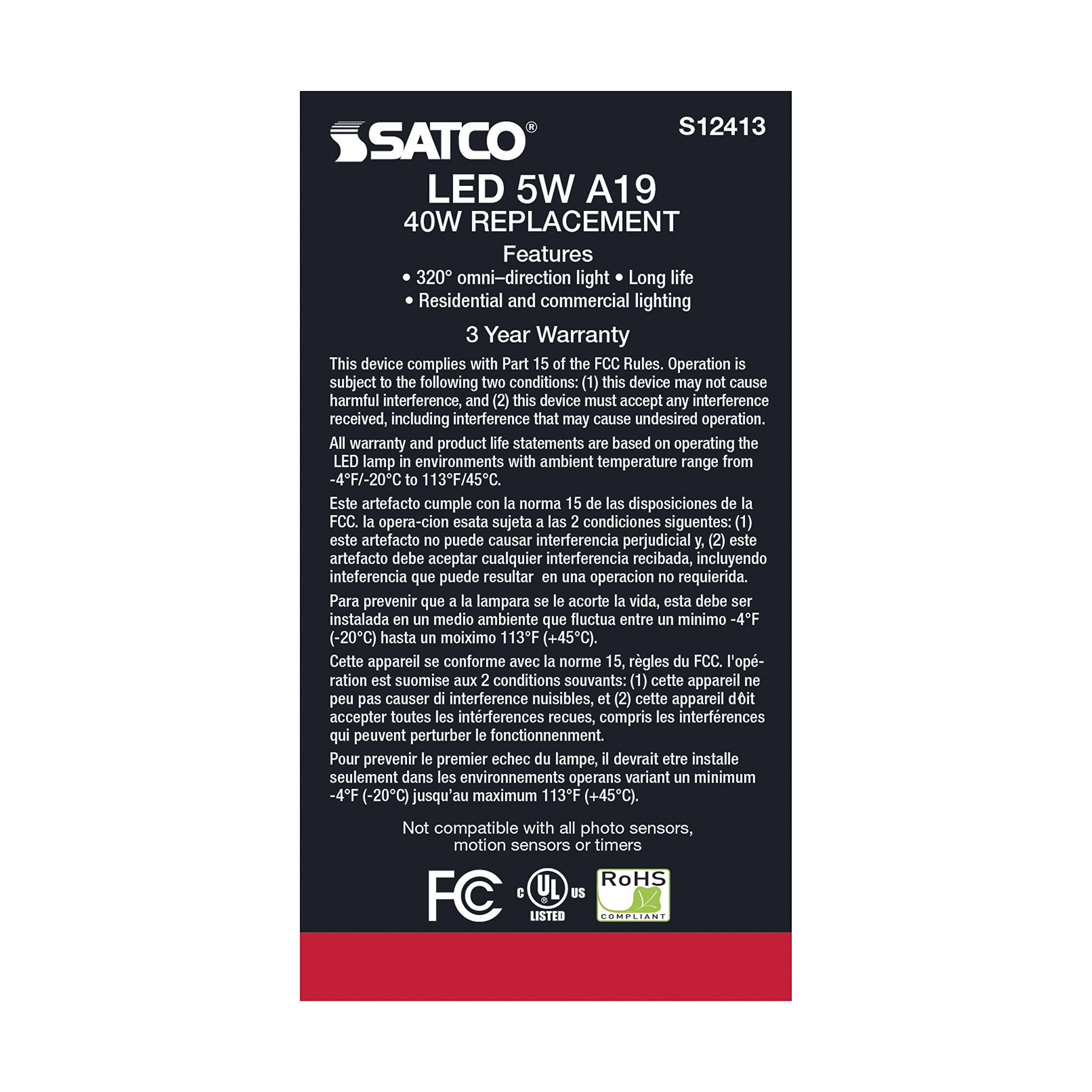 24 Pack Dimmable LED Filament Bulbs - 5W A19 Soft White (3000K) High Lumens, 90 CRI, Medium Base, 120V - Perfect for Home Lighting, Hotel Lobbies, Retail Displays & Office Spaces