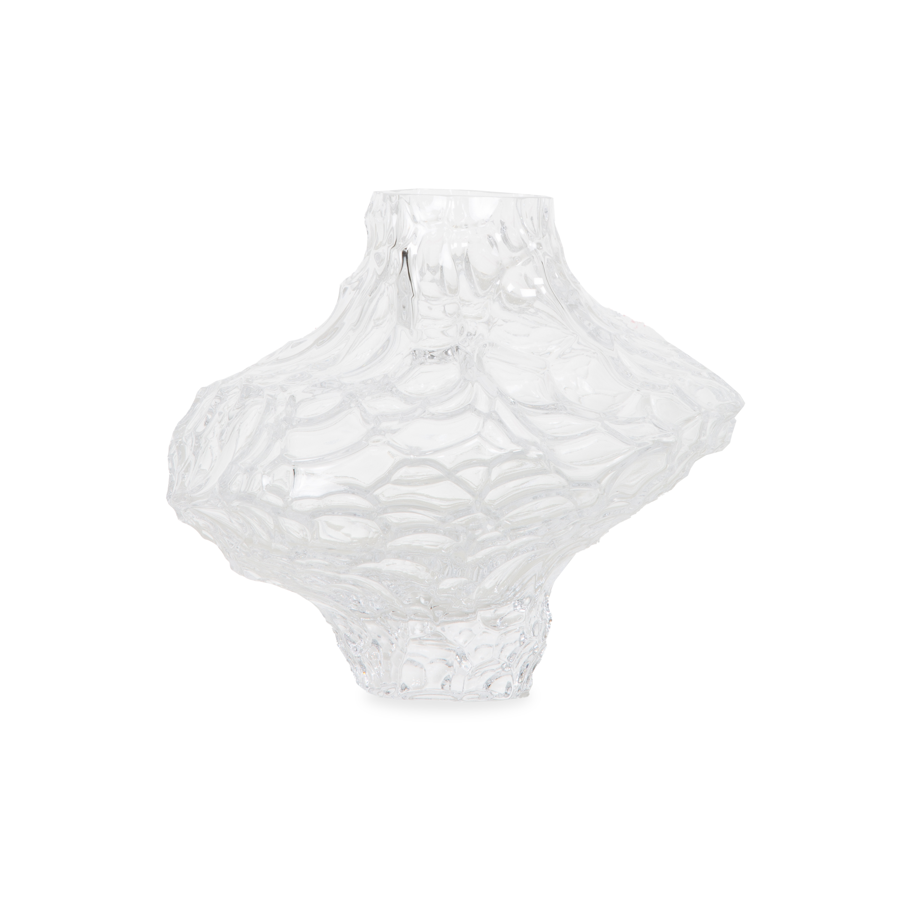 Elegant Canyon Glass Vase - Modern Home Decor for Flowers, Centerpiece, Wedding & Dining Table Decorations