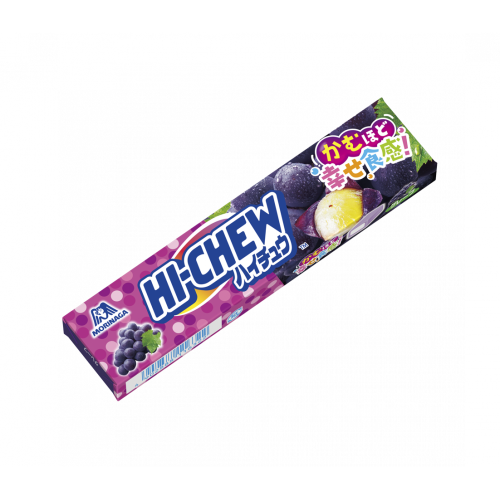 Morinaga Hi-Chew Japanese Soft Candy - Grape Flavor (12 Pieces x 6 Packs) | Chewy Fruit Snacks for Office, Travel & Party Treats
