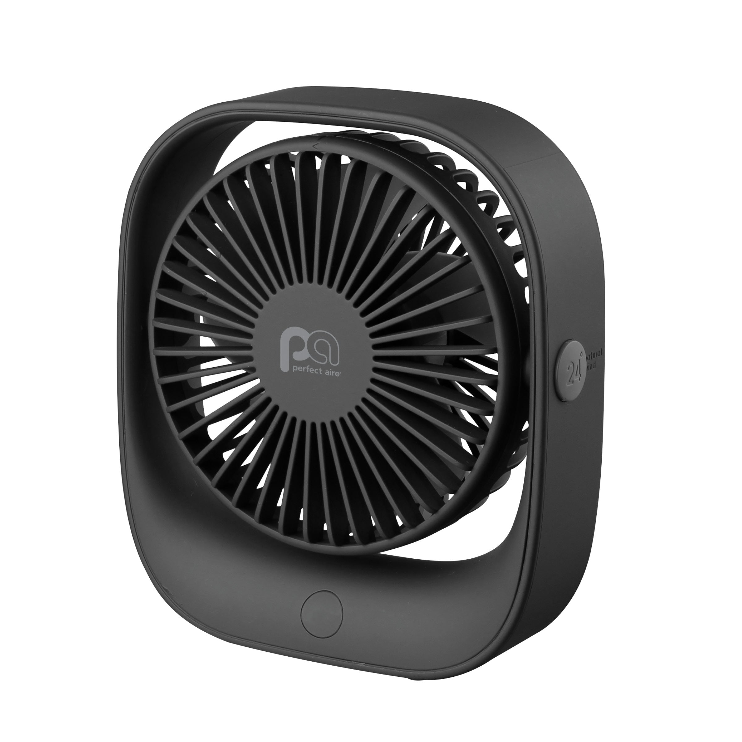 5 Rechargeable USB Desk Fan with Adjustable Tilting Head & 3 Speed Settings - Perfect for Office, Home, Dorm & Travel Cooling