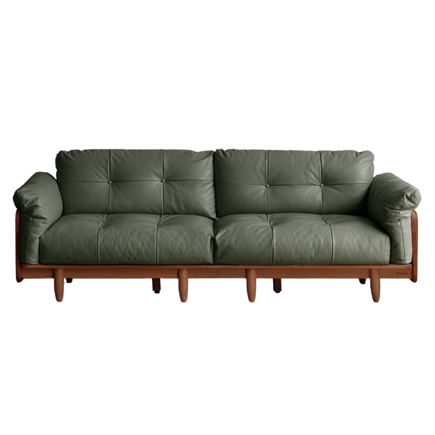 105.5x35.4x31.9 inch / 268x90.5x81cm / Rich dark walnut color/ dark green color