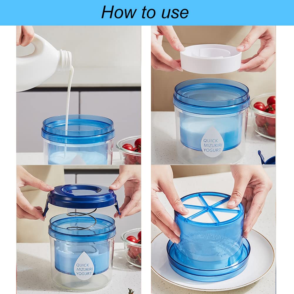 Greek Yogurt Strainer Maker - Yogurt Cheese & Nut Milk Filter Machine - Kitchen Gadget for Homemade Curd, Juice & Dairy - Perfect for Healthy Breakfast & Meal Prep