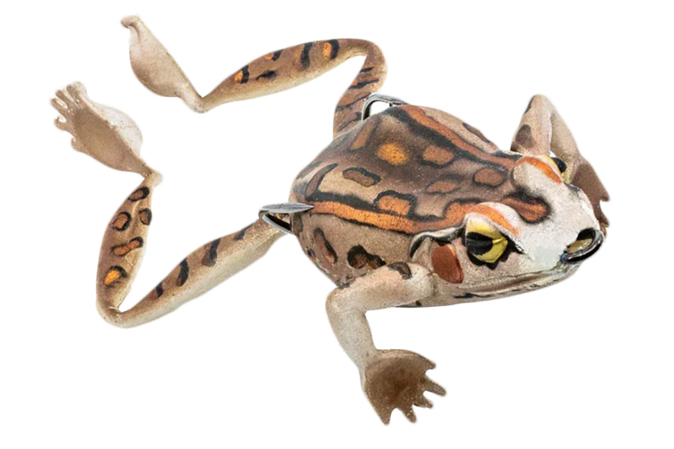 Chasebaits Bobbin' Frog - Topwater Fishing Lure for Bass & Pike - Realistic Frog Bait with Weedless Hooks - Perfect for Freshwater Lakes & Ponds