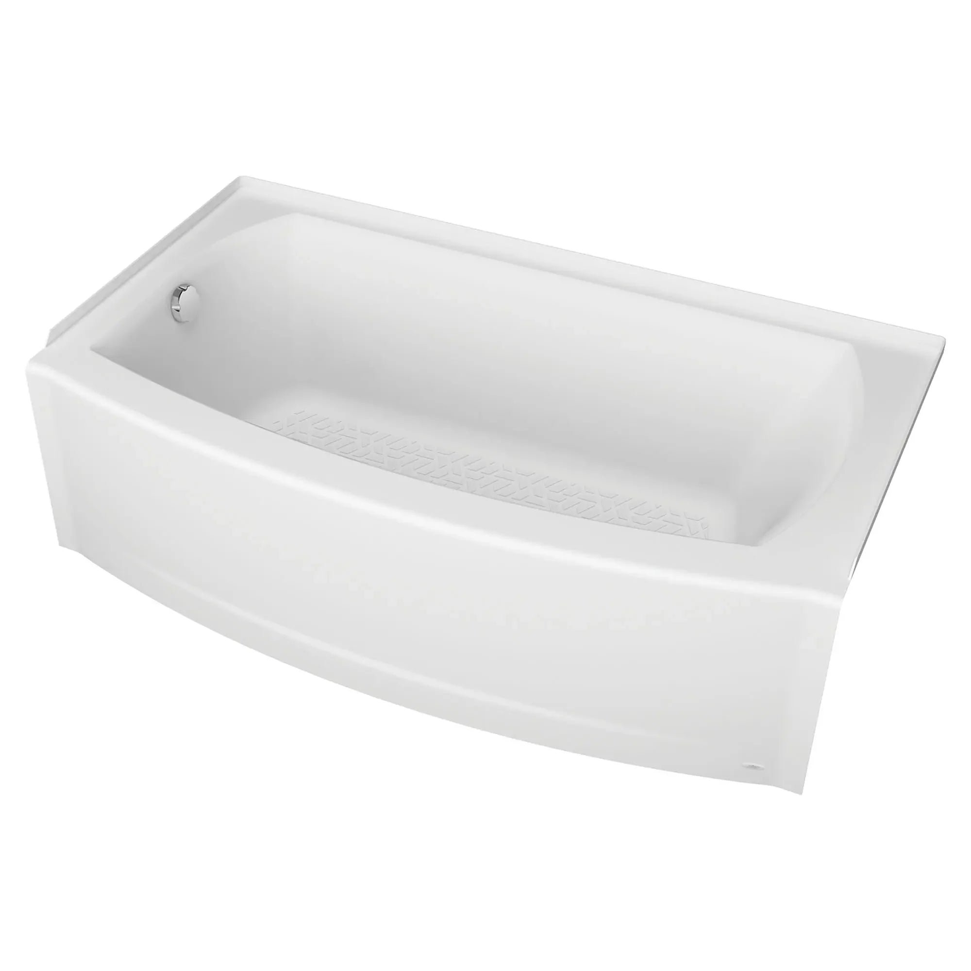 5x30 Inch Integral Apron Bathtub with Left Hand Drain - Modern Freestanding Soaking Tub for Small Bathrooms, Spa-Like Relaxation at Home