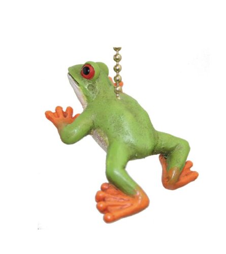 Green Frog Ceiling Fan Pull Chain - for Bedroom & Nursery Decor