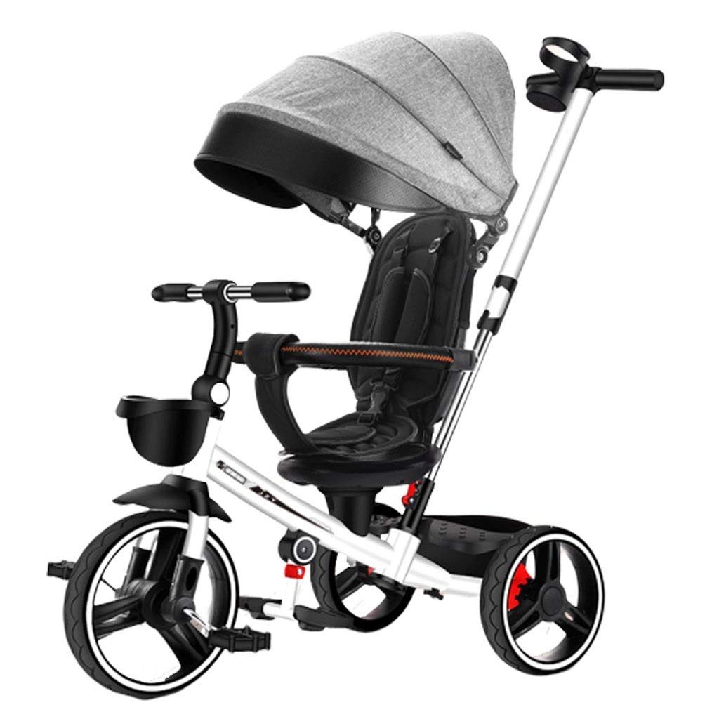 **Jiji Baby Stroller - Lightweight Foldable Tricycle for Kids, No Assembly Required, Adjustable Seat & Cup Holder, Perfect for Outdoor Walks & Park Adventures (Color: Blue)**