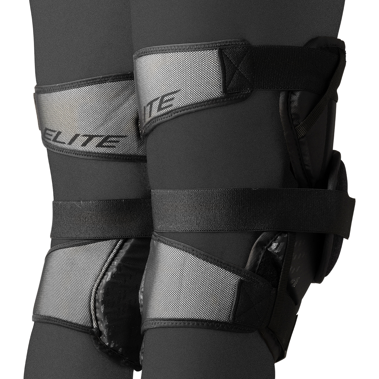 Bauer S25 Elite Senior Knee Guards - High-Performance Hockey & Sports Protection for Ice Skating, Rollerblading & Extreme Sports