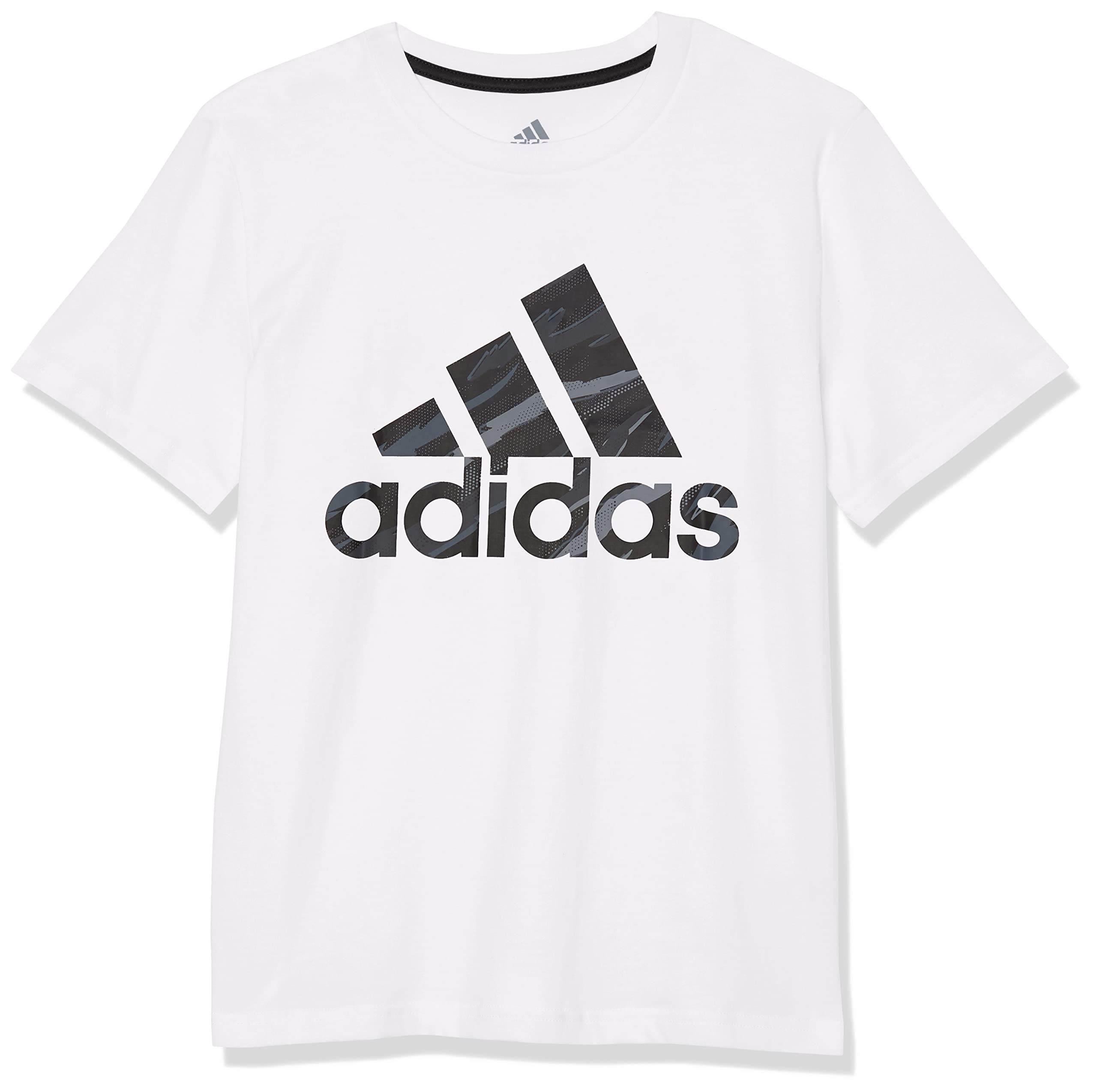 Adidas Boys' Short Sleeve Tiger Camo Cotton T-Shirt - Comfortable Casual Tee for Kids, School, Sports & Everyday Wear