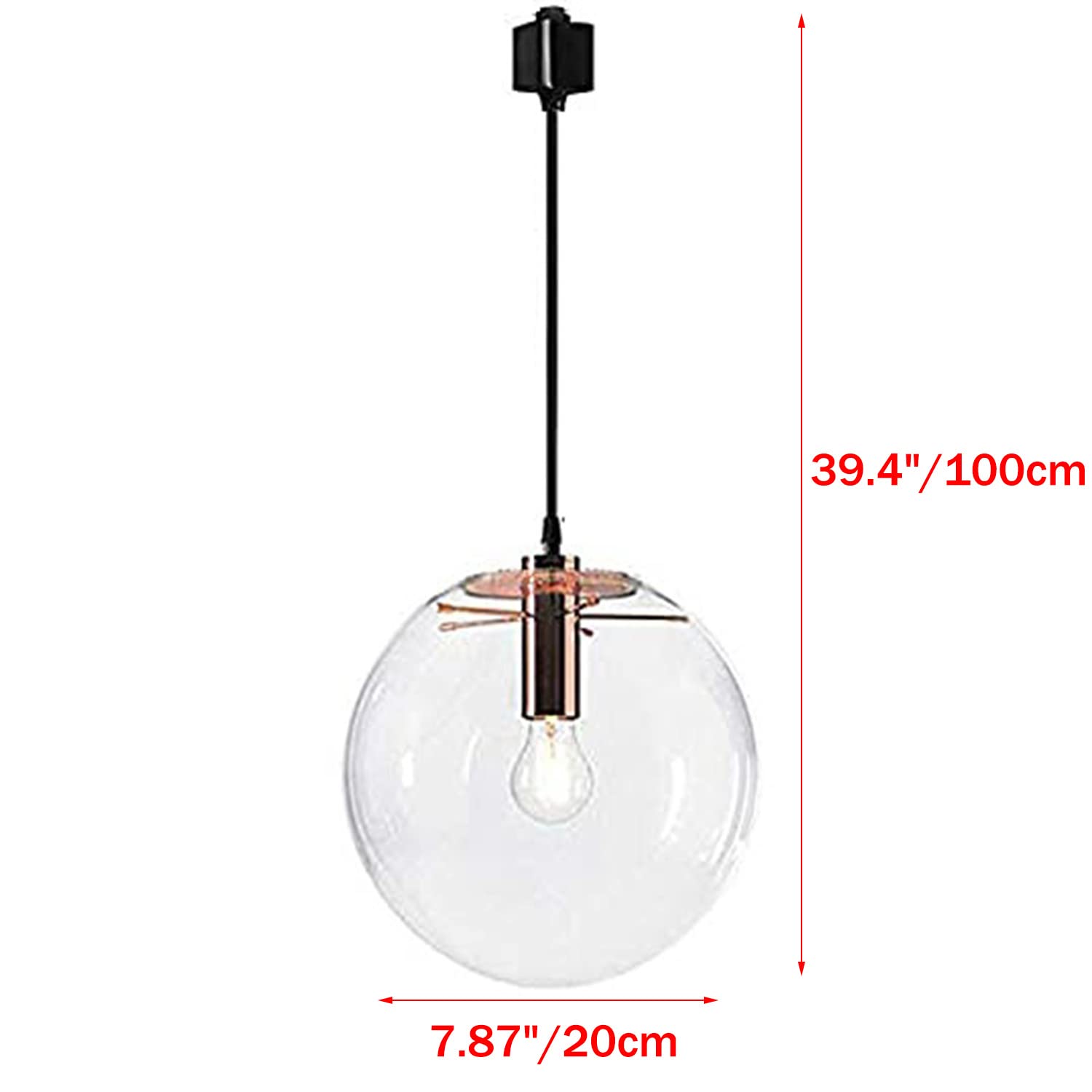 Kiven H-System Adjustable Track Mount Pendant Lighting - Brushed Brass Finish - Modern Kitchen Island Light Fixture - Perfect for Dining Room, Bar Counter, and Commercial Spaces - Model TB0590-A
