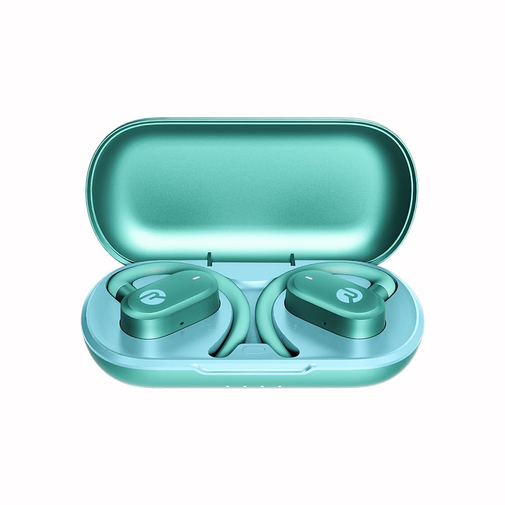 Raycon Open Earbuds - True Wireless Bluetooth Headphones with Open Ear Hook Design, IPX5 Water Resistant, 40H Battery Life for Running, Cycling & Outdoor Sports (Mint Green)