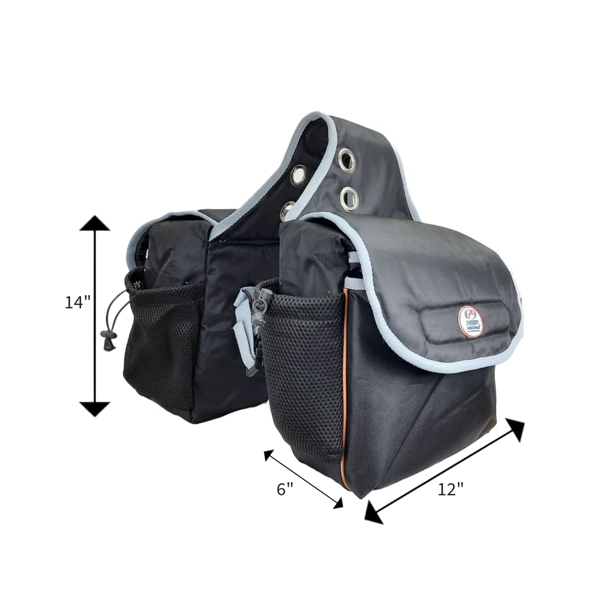 **Premium Tahoe Padded Triple Layer 1200D Nylon Saddle Bags for Trail Riding – 2 Water Bottle Pockets & 1-Year Warranty – Durable Equestrian Gear for Long Rides & Outdoor Adventures**