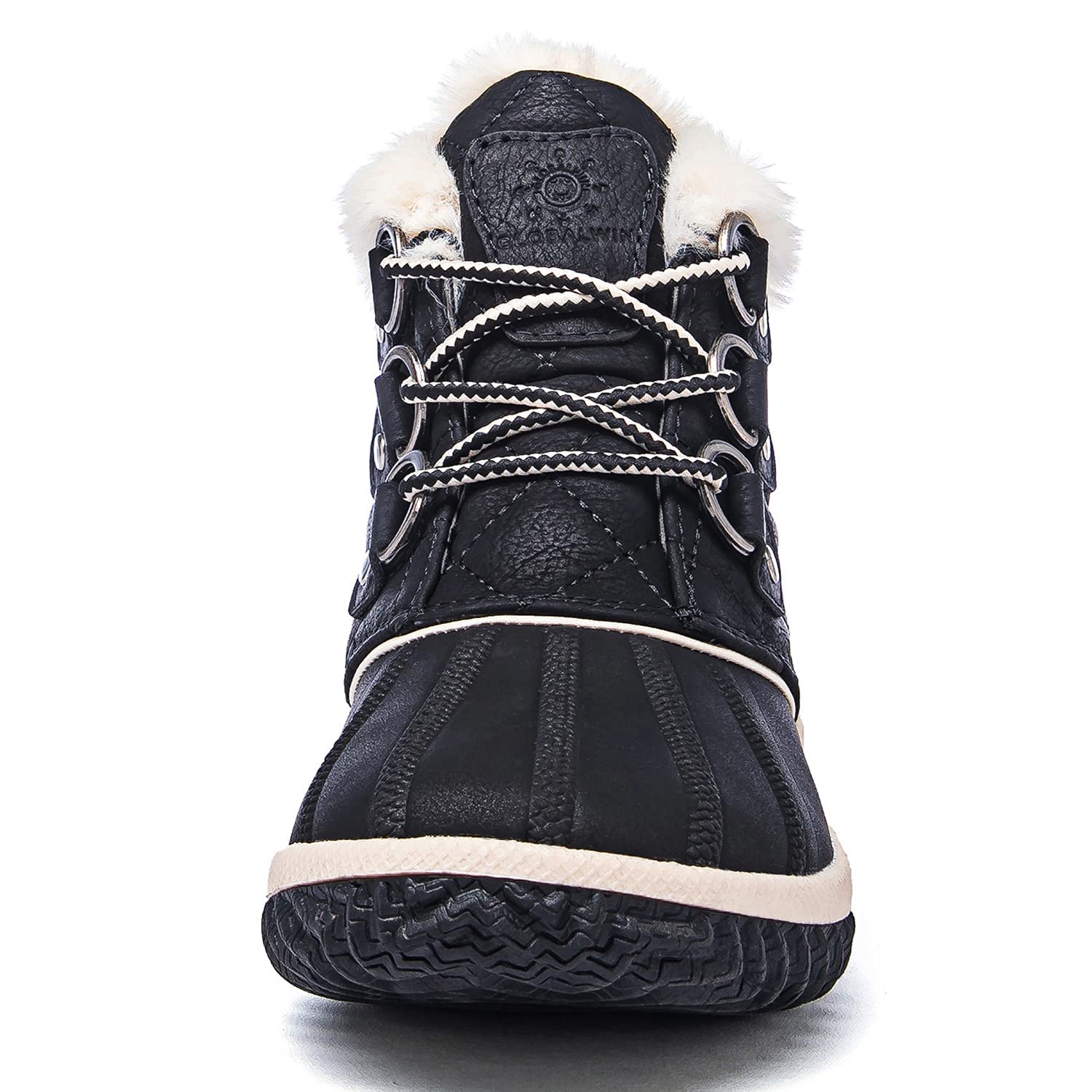 GLOBALWIN Women's Winter Ankle Boots - Waterproof Snow Boots for Women, Slip Resistant & Warm Fur Lined - Perfect for Snowy Weather, Outdoor Hiking & Winter Fashion