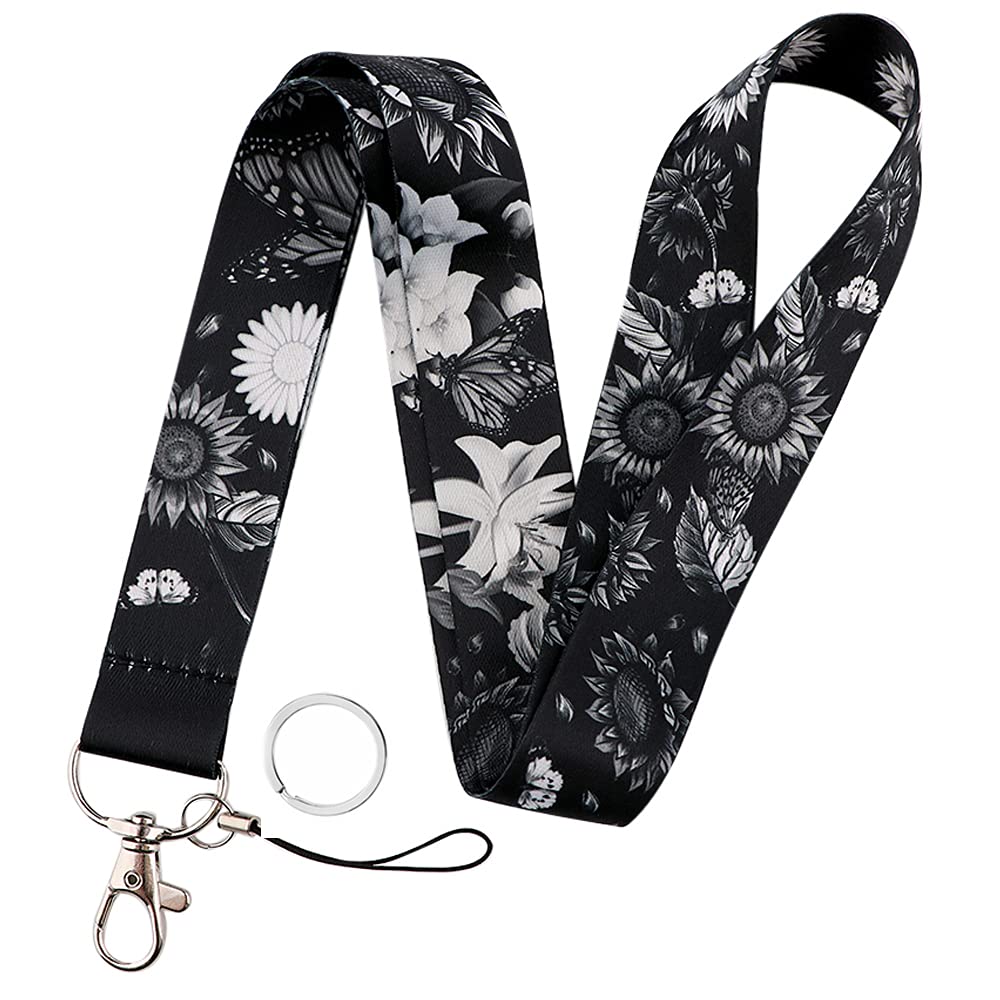 Yiflin Stylish Neck Lanyard for Keys, Wallet & ID Card Holder - Durable Keychain Lanyard for Women, Men & Teachers - Perfect for Office, School, Events & Travel Accessories