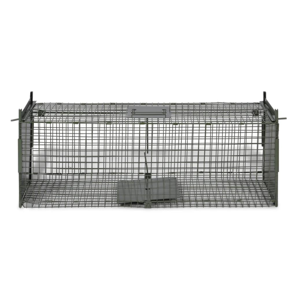 Live Animal Trap - 2 Door Iron Mesh Cage for Rabbits, Rodents & Mice | Humane Hunting & Pest Control | Ideal for Gardens, Farms & Backyards