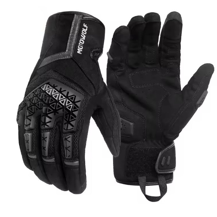 Motowolf Motorcycle Gloves for Men & Women - Durable Riding Gloves for All Seasons - Perfect for Harley, Cruiser, Sport Bike & Off-Road Motorcycles