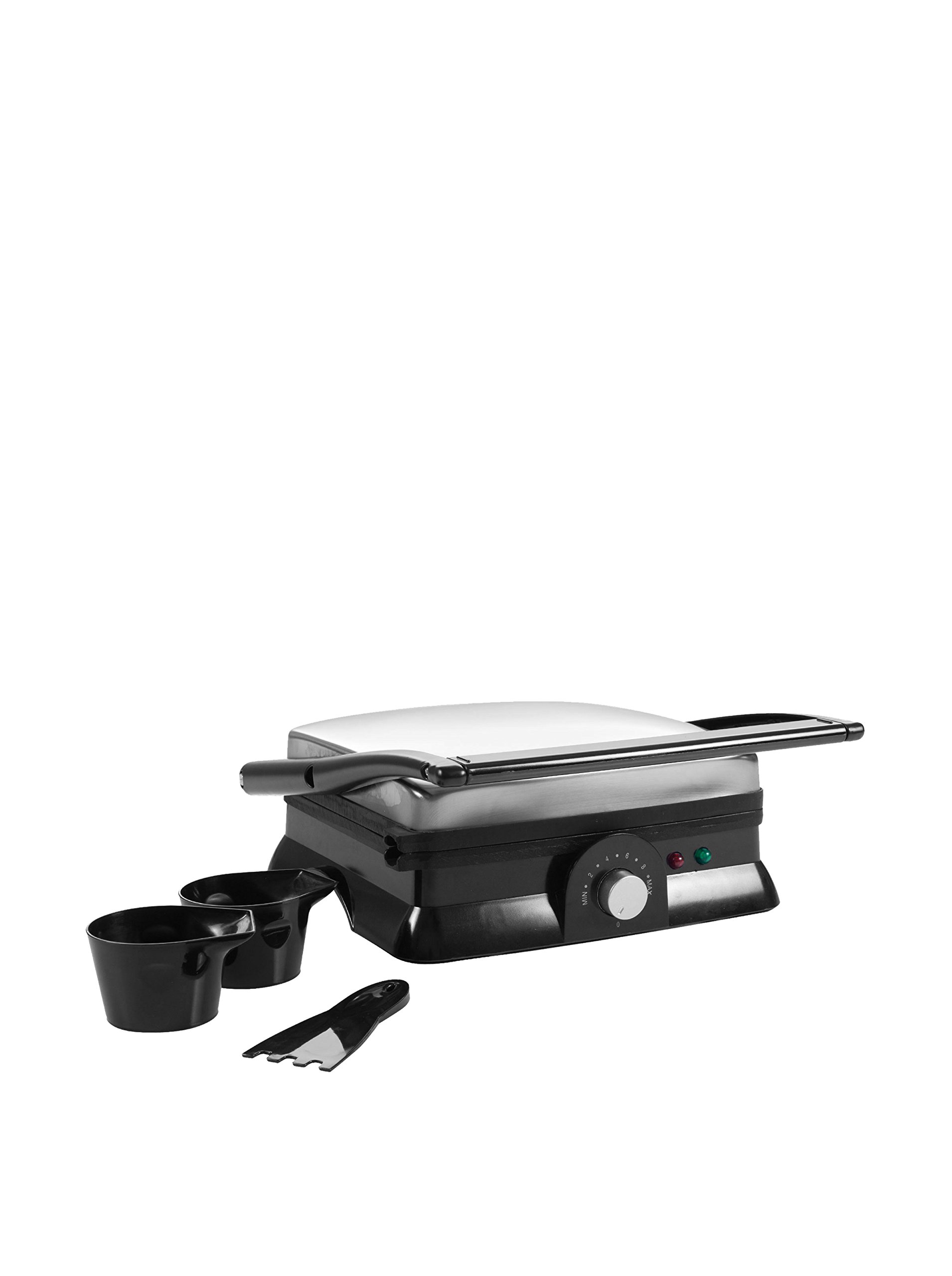 Chef Buddy Electric Panini Press Grill - Nonstick Plates for Indoor Grilling, Gourmet Sandwiches, Waffles & More | Perfect for Home, Office & Camping Use