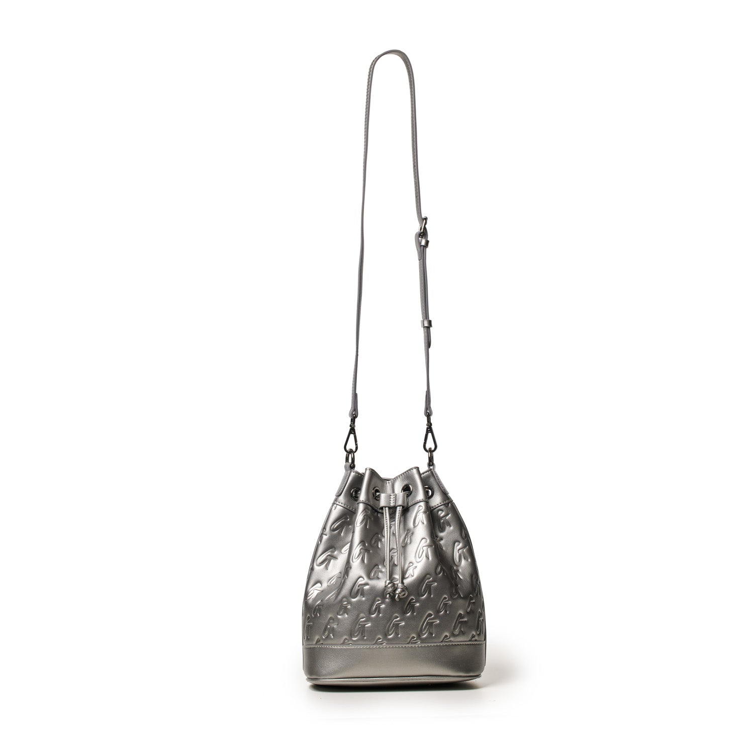 MEDIUM MONOGRAM BUCKET BAG - Platinum Luxury Shoulder Bag for Women | Fashion Designer Handbag for Everyday Use, Travel & Shopping
