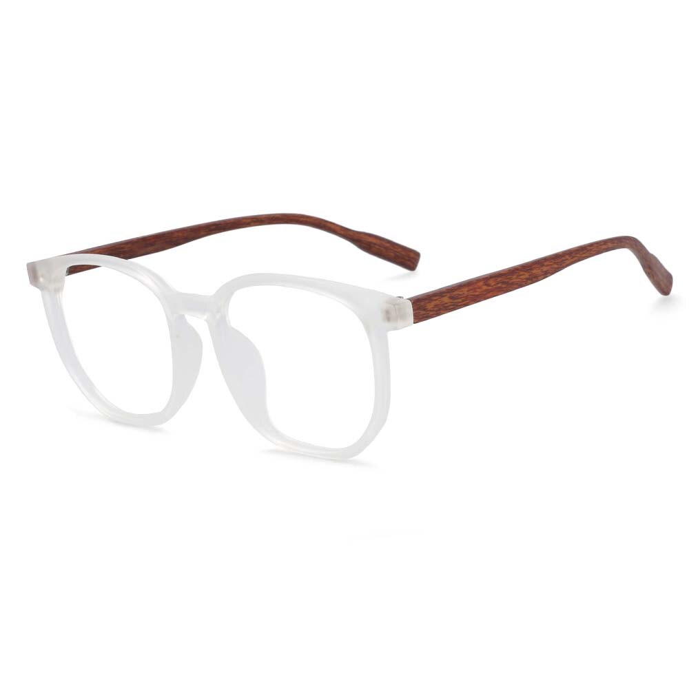 CCspace Unisex Full Rim Oversized Square Cat Eye Titanium Frame Eyeglasses - Lightweight & Durable TR90 Material - Perfect for Reading, Work, and Fashion Accessories (Model 53976)