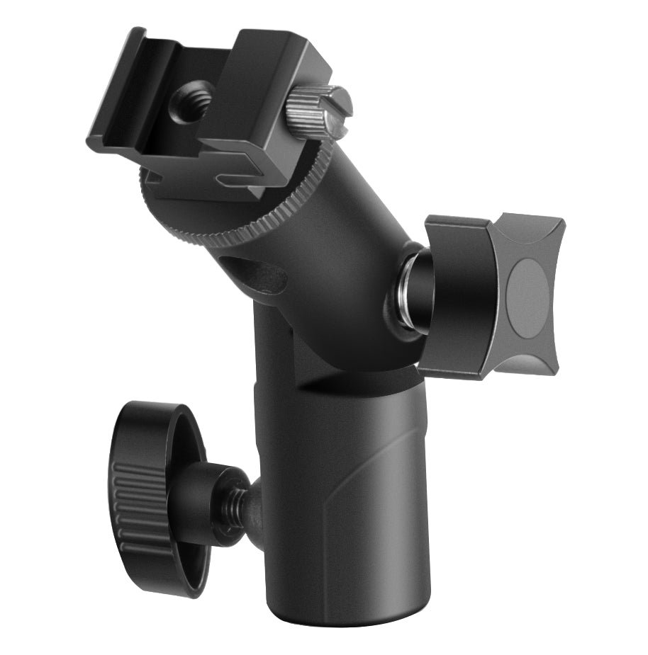 NEEWER Type E Flash Shoe Umbrella Mount Holder Bracket - Compatible with DSLR Cameras, Video Lights, Microphones - Perfect for Photography, Videography, and Outdoor Shooting