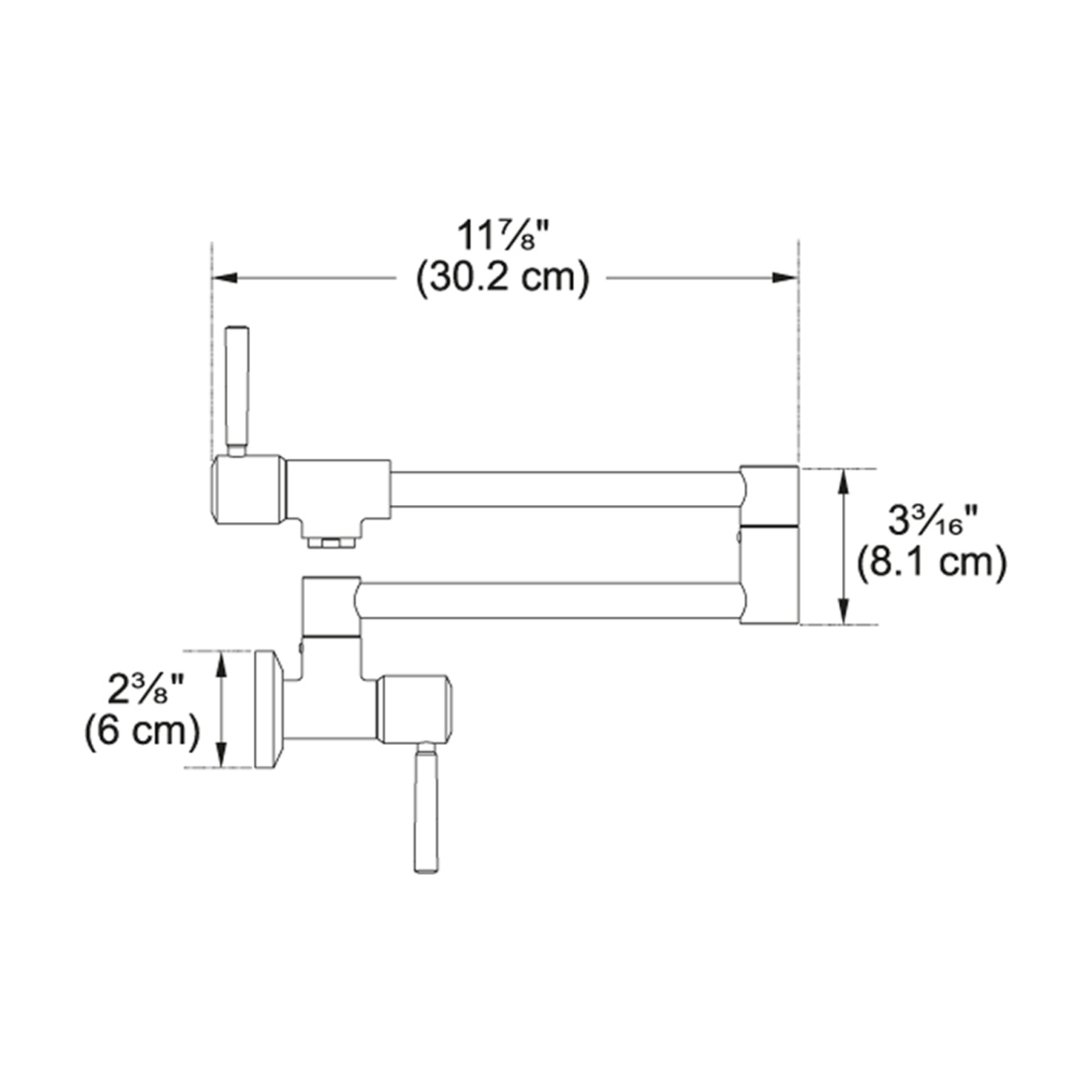 Franke PF5280 Absinthe Pot Filler in Satin Nickel Finish - Perfect for Bar, Home Bar, and Cocktail Making Accessories
