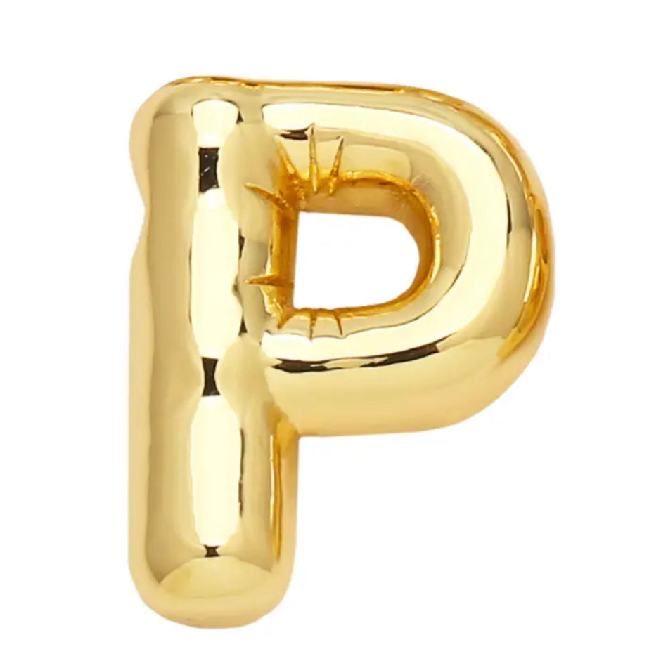 18K Gold Plated Balloon Initial Pendant Necklace - Personalized A-Z Letter Jewelry for Women, Gift for Her, Birthday, Anniversary, Valentine's Day